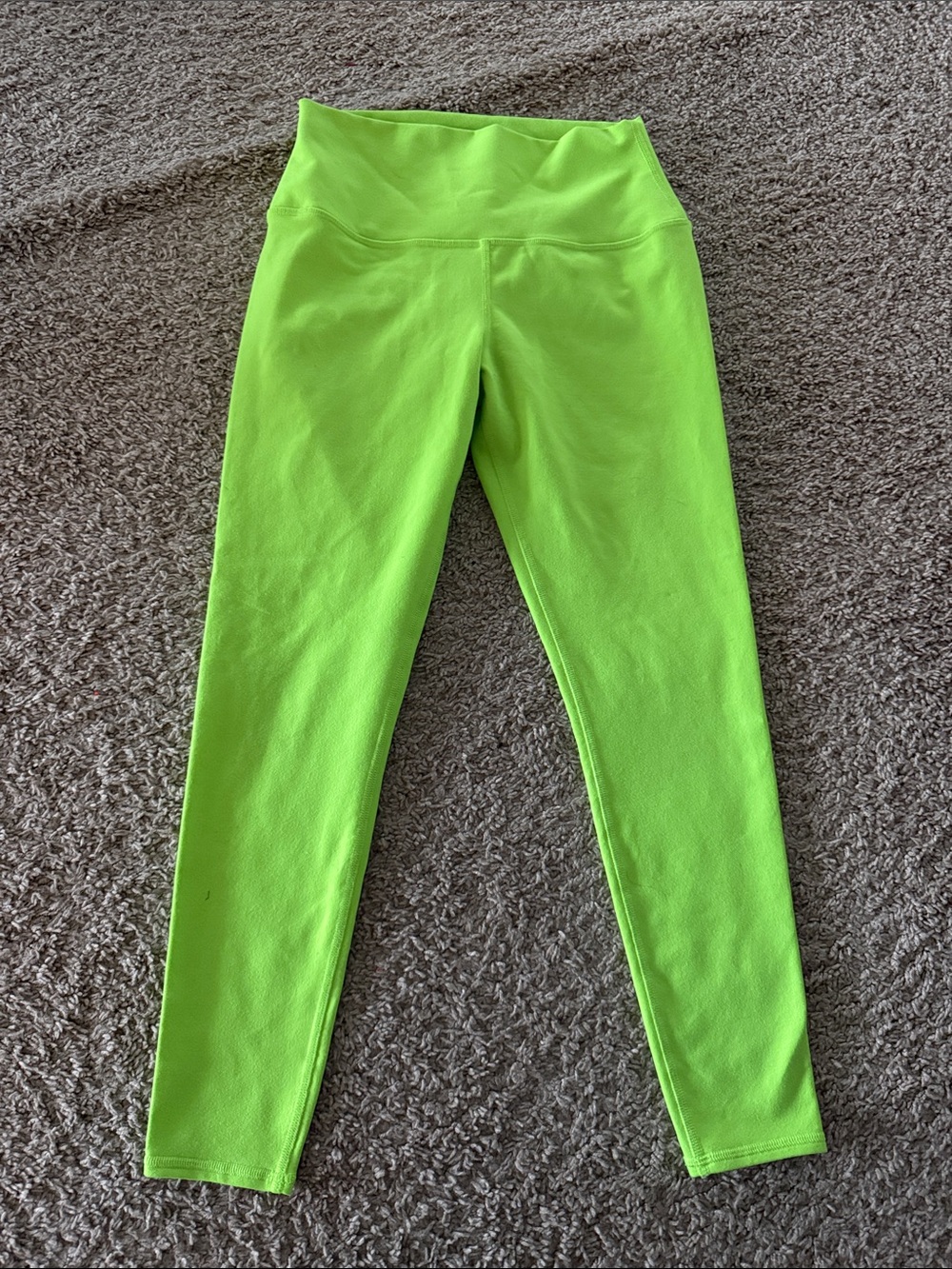 Woman’s 7/8' High-Waist Neon Green Active Leggings